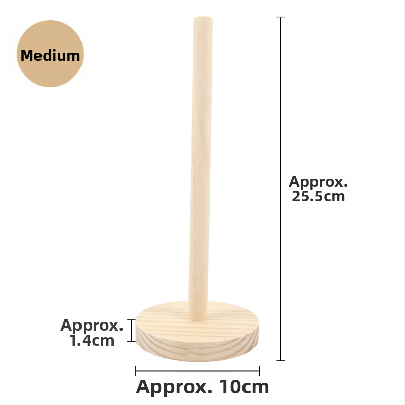 Drevený stojan na doplnky do vlasov - prenosný, masívne drevo, moderný minimalistický štýl, 106 g, na šperky