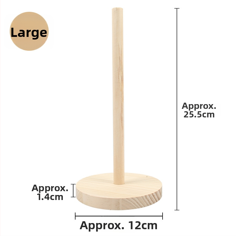 Drevený stojan na doplnky do vlasov - prenosný, masívne drevo, moderný minimalistický štýl, 106 g, na šperky