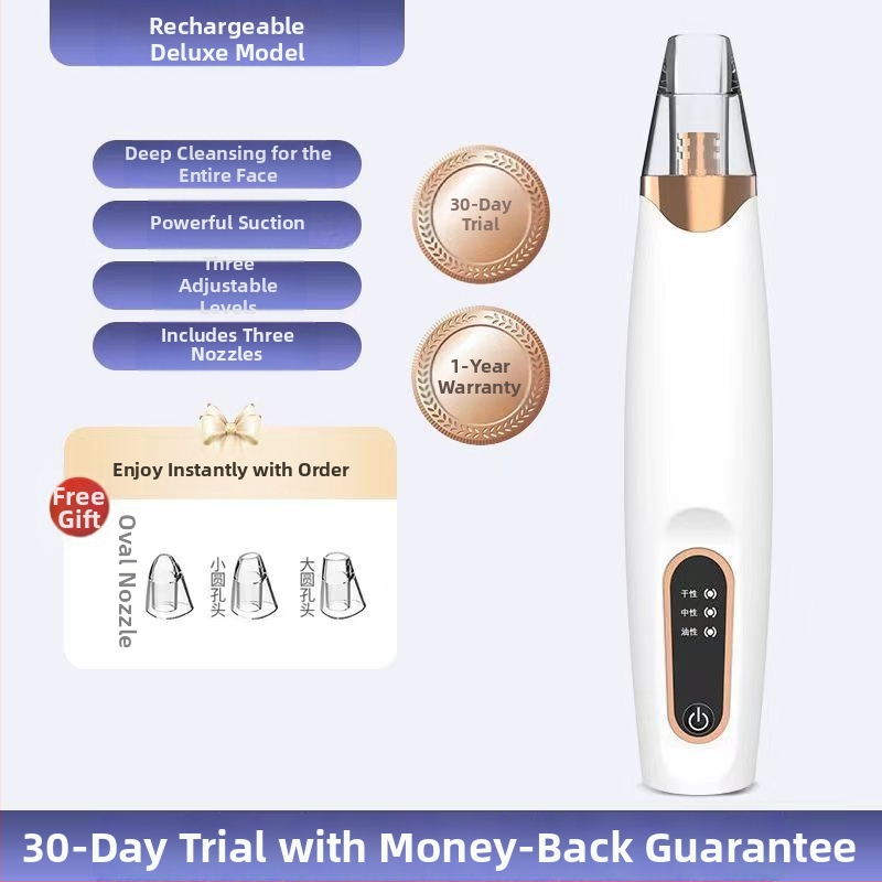 X3 ultragarso odos įrankis, elektrinis siurbimas, 3 antgaliai, 3 greičiai, porų valymas ir spuogų mažinimas