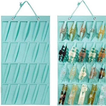 Lyukasztás nélkül falra szerelhető klipek és hajkiegészítők tárolója, többszintű függő kiállítás (kód: 2fmpe5gd; 2023 tavasz)