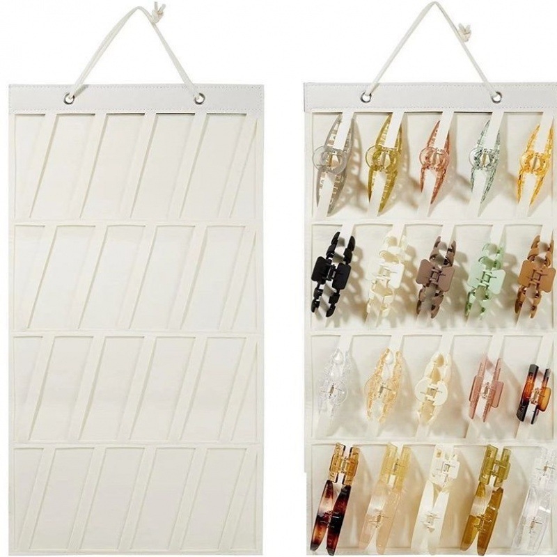 Lyukasztás nélkül falra szerelhető klipek és hajkiegészítők tárolója, többszintű függő kiállítás (kód: 2fmpe5gd; 2023 tavasz)