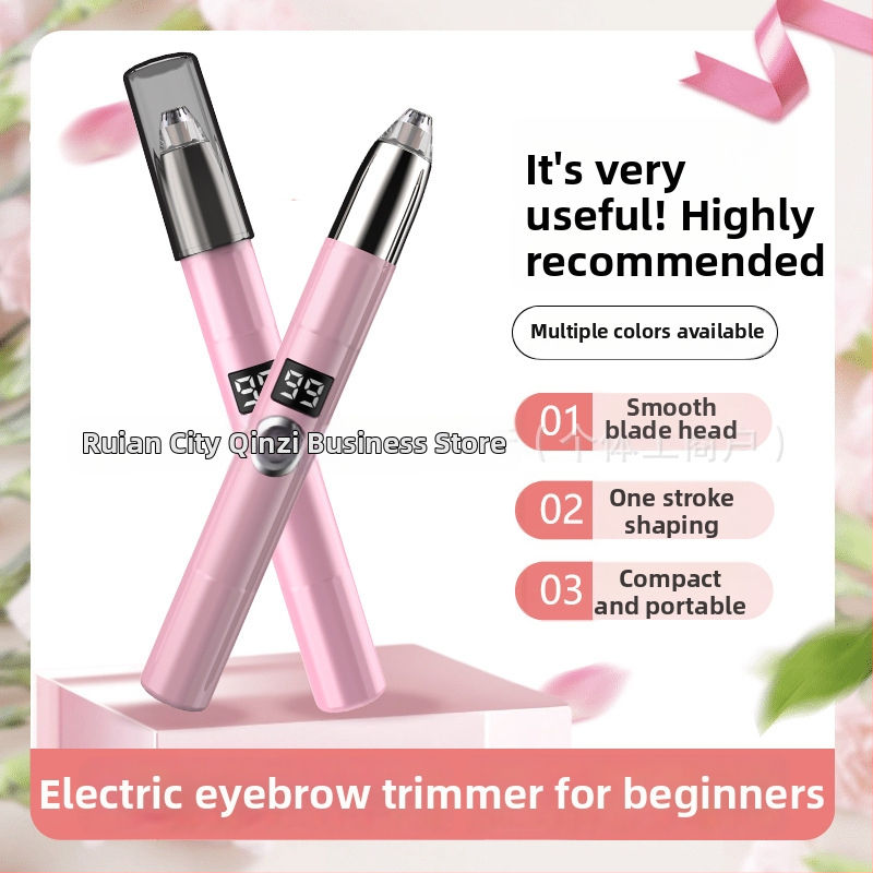 Trimmer electric pentru sprâncene pentru modelare sprânene – Alimentare USB, Carcasă ABS, Lavabil, Universal pentru uz casnic