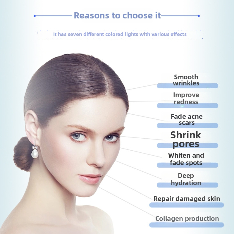 Feimeng kozmetikai készülék vörös–kék fény fototerápiával a tisztításhoz, fehérítéshez, a bőr megújításához és infravörös funkcióhoz; nem hordozható kereskedelmi szépségkészülék IPX3 vízállósággal.