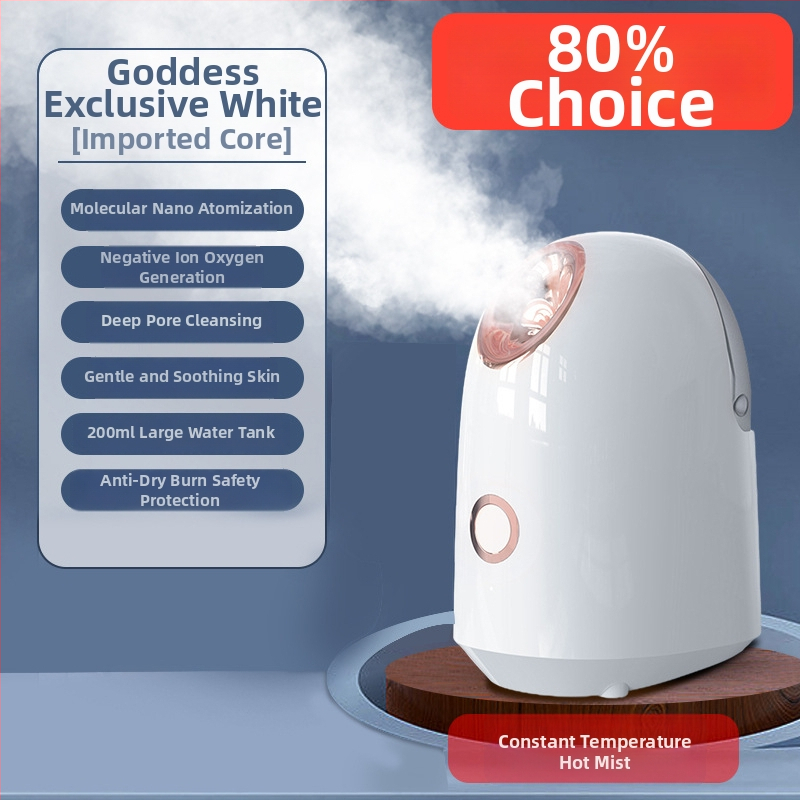 Näo aurustaja nano udu, kuum pihustus, sisseehitatud aku, 1 režiim, uduaeg 31–60 s