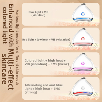 Bei Chu arcmasszírozó — otthoni szépségápoló készülék mindent egyben, bőrmegújítás és színes fény, hordozható, beépített 300–500 mAh akkumulátor, FCC CE ROHS MSDS UN38.3