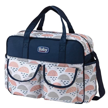 Torba za mamu s velikim kapacitetom, crossbody, geometrijskim uzorkom, od poliestera, vodootporna, ultra lagana