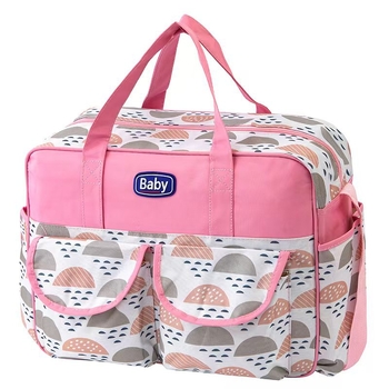 Torba za mamu s velikim kapacitetom, crossbody, geometrijskim uzorkom, od poliestera, vodootporna, ultra lagana