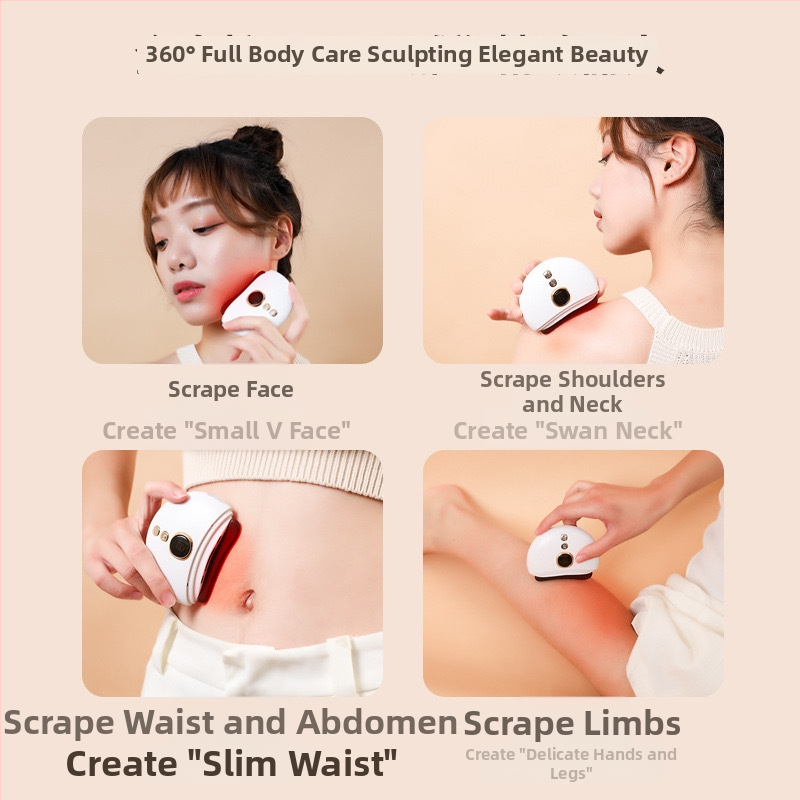 Ηλεκτρική συσκευή μασάζ με θερμανόμενη πέτρινη πλάκα για αυχένα, ώμους, πρόσωπο και ολόκληρο σώμα – Μοντέλο FJ-669, ρύθμιση θερμοκρασίας 40–45°C, 3 ταχύτητες, Υλικό: Πέτρα ABS, Μπαταρία 800 mAh