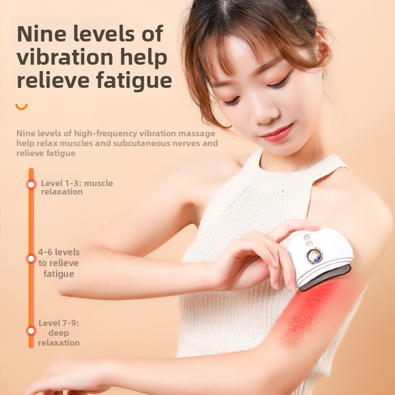 Ηλεκτρική συσκευή μασάζ με θερμανόμενη πέτρινη πλάκα για αυχένα, ώμους, πρόσωπο και ολόκληρο σώμα – Μοντέλο FJ-669, ρύθμιση θερμοκρασίας 40–45°C, 3 ταχύτητες, Υλικό: Πέτρα ABS, Μπαταρία 800 mAh