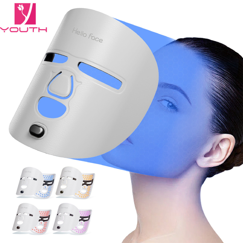 LED maska za fototerapiju za obnovu kože, kućna upotreba, prijenosna, uređaj za tretman akni, napajanje iz mreže
