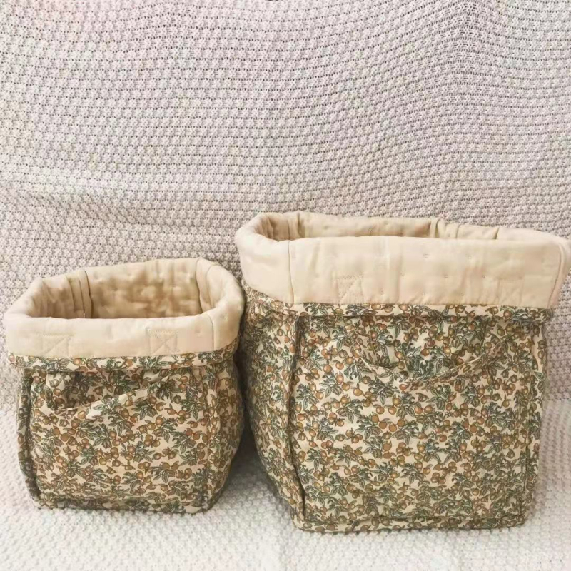 Košara za skladištenje majčine torbe, dansko-nordijski stil, cvjetni uzorak, pamukasto platno, vodootporno, branda Baby Stromi