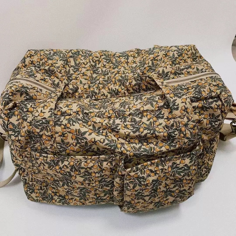 Košara za skladištenje majčine torbe, dansko-nordijski stil, cvjetni uzorak, pamukasto platno, vodootporno, branda Baby Stromi