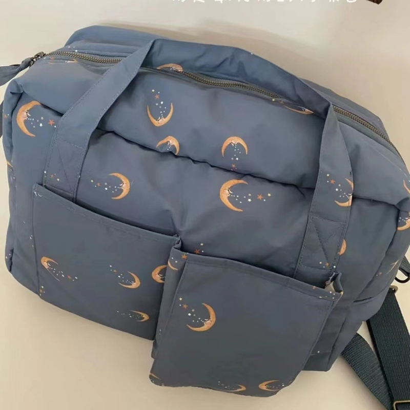 Košara za skladištenje majčine torbe, dansko-nordijski stil, cvjetni uzorak, pamukasto platno, vodootporno, branda Baby Stromi