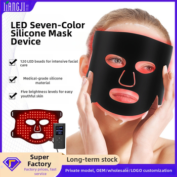 LED silikono veido kaukė su spektriniu infraraudonųjų spindulių apšvietimu namų naudojimui — odos atjauninimas ir raudonos šviesos terapija, 3 lygiai + 4-asis režimas