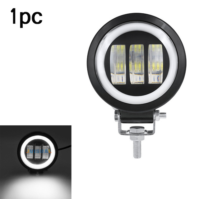 LED prožektorius su angelo akimis automobiliams, SUV, motociklams, furgonams ir sunkvežimiams – 30W, 12-60V, IP68, 6000lm, 40000h