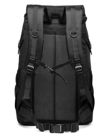 Rucsac 56-75L Oxford, rucsac de drumeție cu bretele curbate, impermeabil, potrivit pentru laptop de 13 inch