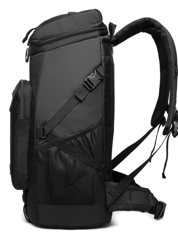 Rucsac 56-75L Oxford, rucsac de drumeție cu bretele curbate, impermeabil, potrivit pentru laptop de 13 inch