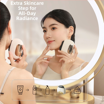 IMYCOO uređaj za masažu lica — prenosiv, ugrađena baterija 1000–1200mAh, IPX1 vodootporan, kućna upotreba