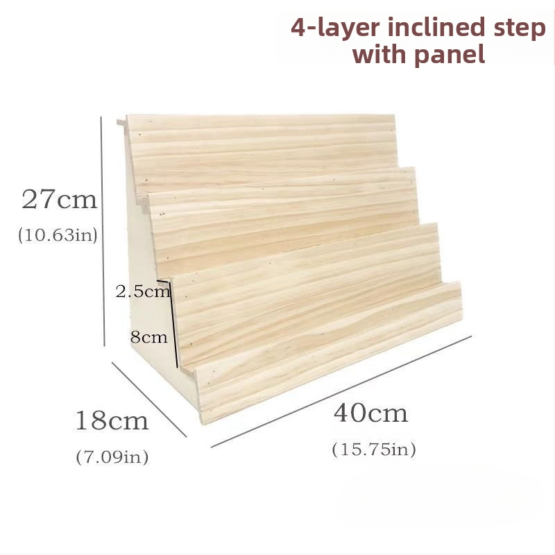 Raft display în trepte din metal, organizator de birou minimalist, stil artistic, proveniență Jilin, primăvara 2025