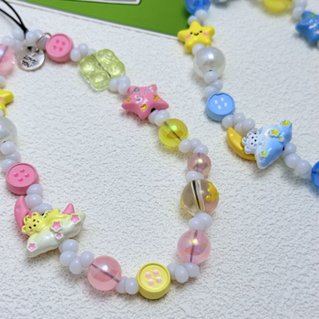 Lănțișor de telefon din PVC, cu sfoară PVC și cataramă din plastic, unisex, personalizare disponibilă.