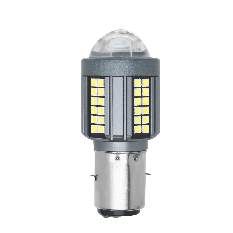 LED фар за мотоциклет с леща H4/Ba20d – алуминий, 25W, 12–80V, 5000 лм, IP67