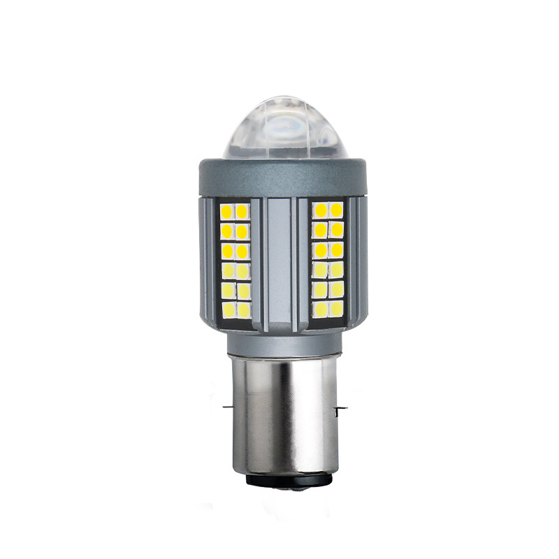 LED фар за мотоциклет с леща H4/Ba20d – алуминий, 25W, 12–80V, 5000 лм, IP67