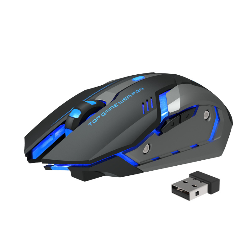 Ασύρματο gaming ποντίκι με 1600 DPI, 6 πλήκτρα, USB θύρα, 2,4 GHz ασύρματη σύνδεση, ρυθμιζόμενο DPI σε 3 επίπεδα