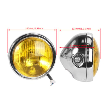 CG125 modificirano retro prednje svjetlo za GN125, okruglo prednje kućište s crnim – dijelovi za motocikle