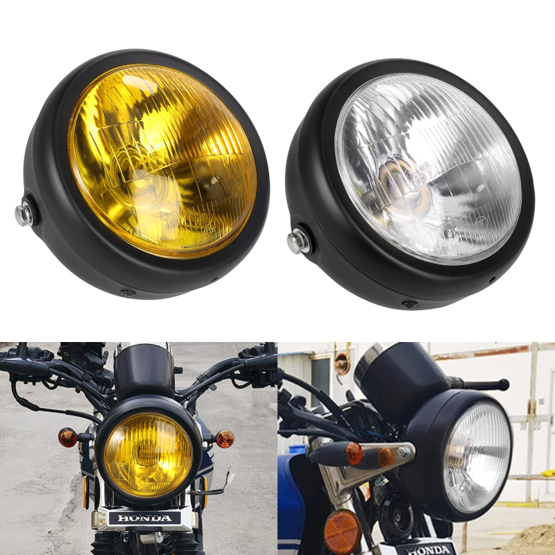 CG125 modificirano retro prednje svjetlo za GN125, okruglo prednje kućište s crnim – dijelovi za motocikle