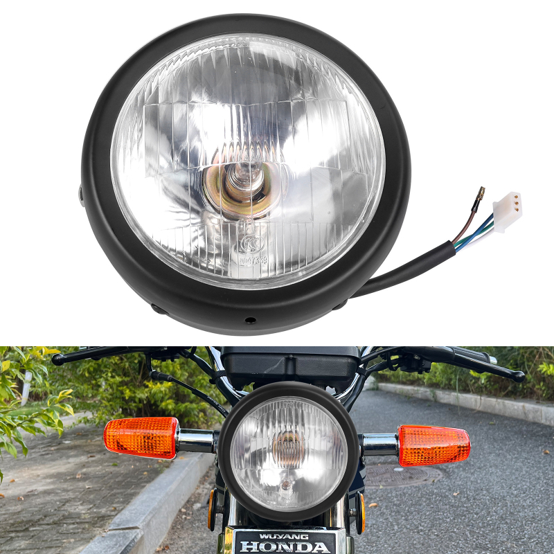 CG125 modificirano retro prednje svjetlo za GN125, okruglo prednje kućište s crnim – dijelovi za motocikle