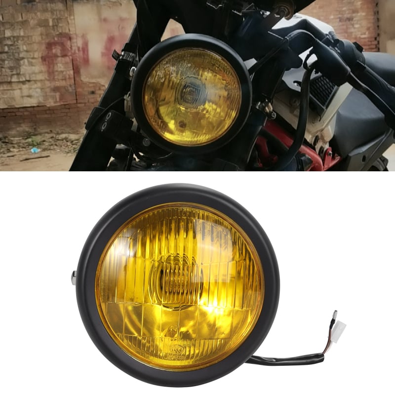 CG125 modificirano retro prednje svjetlo za GN125, okruglo prednje kućište s crnim – dijelovi za motocikle