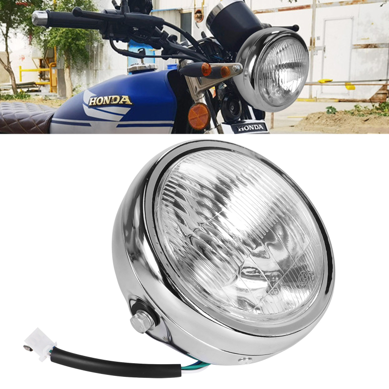 CG125 modificirano retro prednje svjetlo za GN125, okruglo prednje kućište s crnim – dijelovi za motocikle