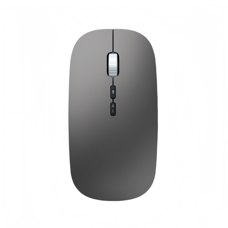 Optički bežični miš s dvostrukim Bluetooth/2.4G načinom, 1600 DPI, 5 tipki, ergonomski, kompatibilan s laptopom, s ugrađenim punjivim izvorom napajanja
