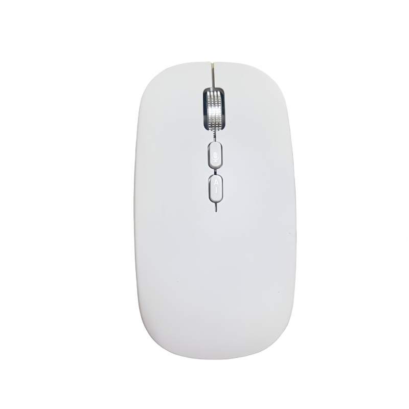 Optički bežični miš s dvostrukim Bluetooth/2.4G načinom, 1600 DPI, 5 tipki, ergonomski, kompatibilan s laptopom, s ugrađenim punjivim izvorom napajanja