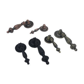 Λαβή για πόρτες και συρτάρια, ευρωπαϊκού αντίκα στυλ, κράμα ψευδαργύρου, μοντέλο 6025, ηλεκτροπλατίωση