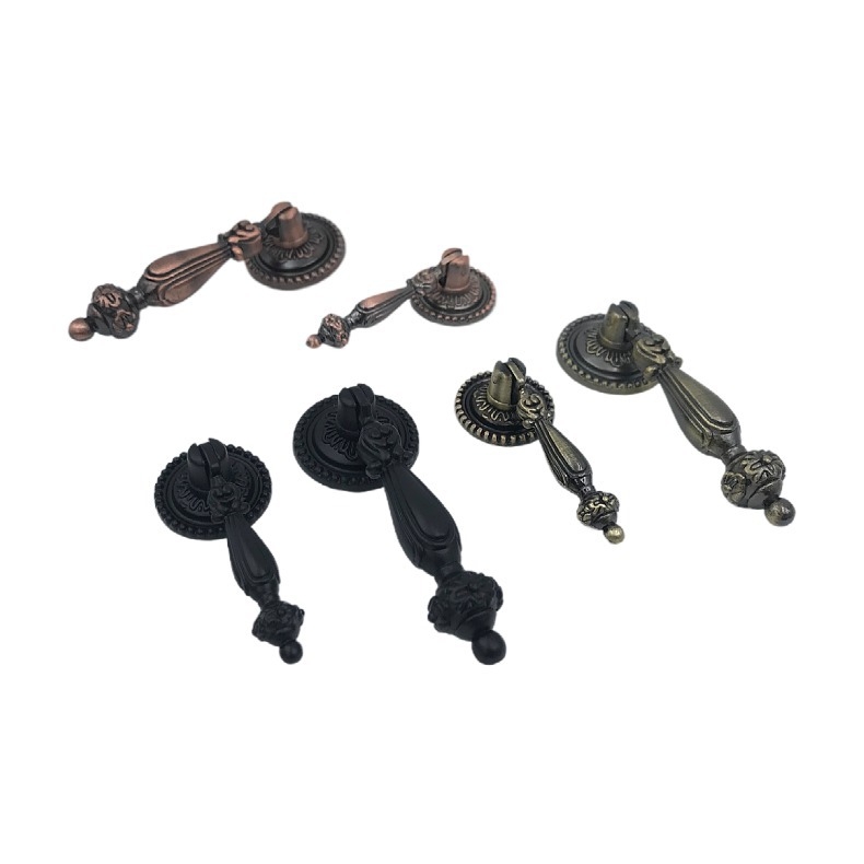 Λαβή για πόρτες και συρτάρια, ευρωπαϊκού αντίκα στυλ, κράμα ψευδαργύρου, μοντέλο 6025, ηλεκτροπλατίωση