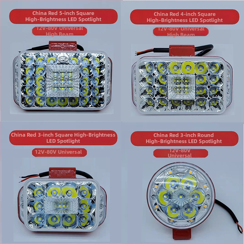 LED prožektorius automobiliams ir elektromobiliams – galia 12–144 W, įtampa 12–80 V, IP68, 3200 lm
