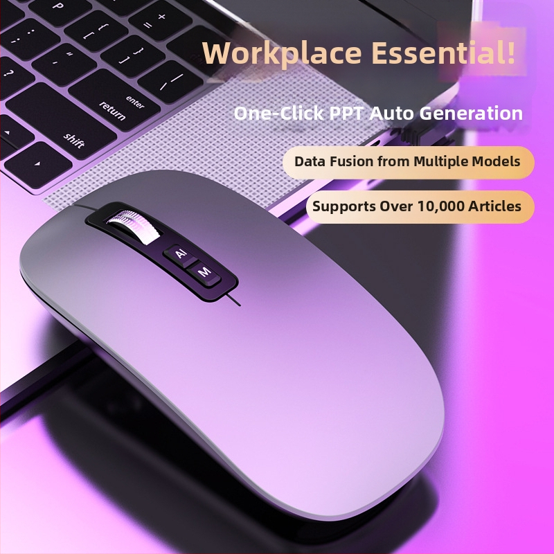 Οπτικό ασύρματο ποντίκι με 2.4G/Bluetooth, 3000 DPI, 5 πλήκτρα, USB διεπαφή, εργονομικός σχεδιασμός