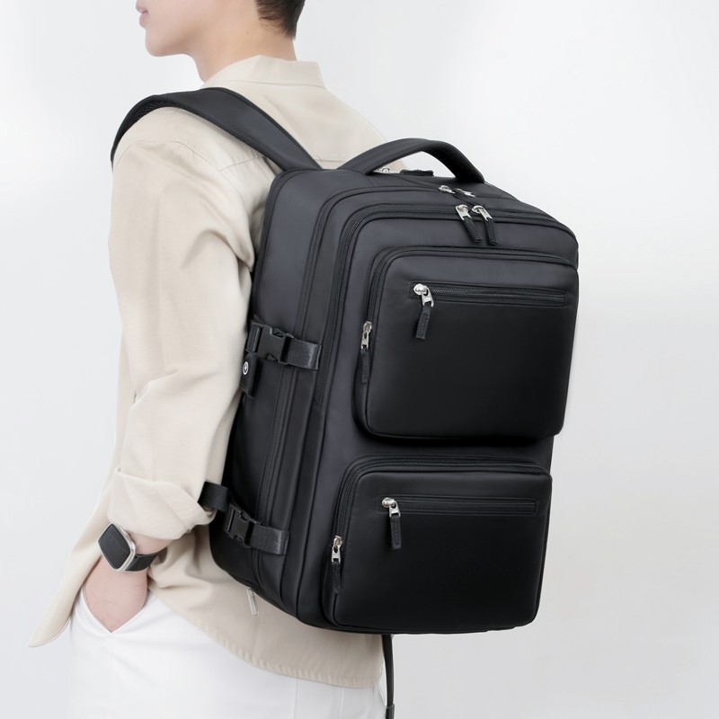 Unisex poslovni ruksak za službeno putovanje, velik kapacitet 20-35 L, vodoodbojni oksford materijal, stil poslovnog putovanja, smanjuje opterećenje