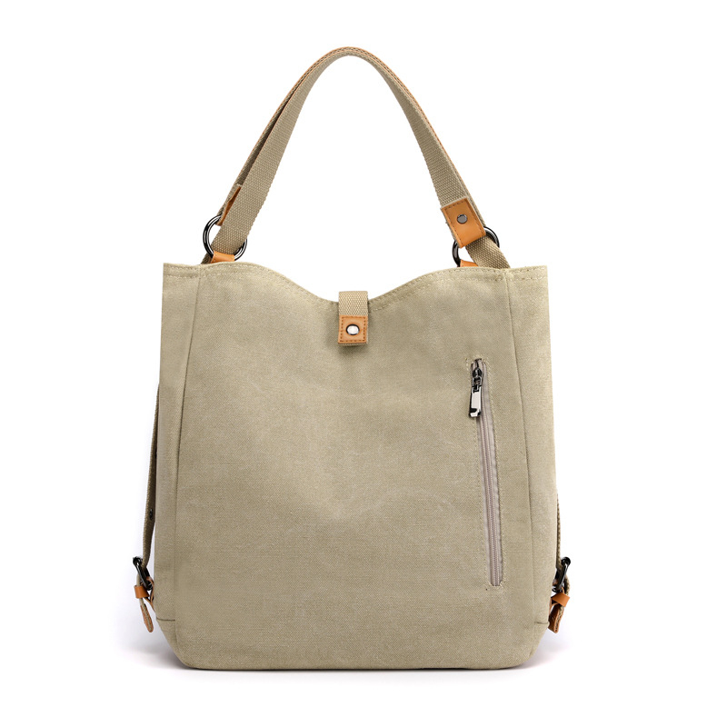 XIAOMOYOU kanvas ženska torba, casual višenamjenska torba preko ramena ili crossbody, magnetsko zatvaranje, džep za prijenosno, džep sa zipom, džep za dokumente