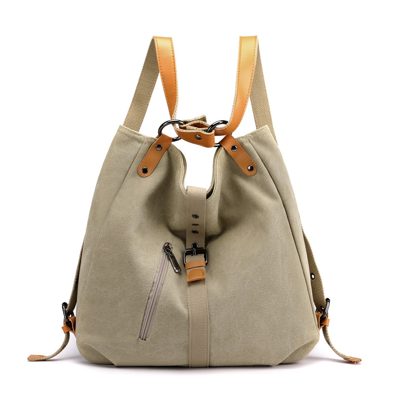 XIAOMOYOU kanvas ženska torba, casual višenamjenska torba preko ramena ili crossbody, magnetsko zatvaranje, džep za prijenosno, džep sa zipom, džep za dokumente