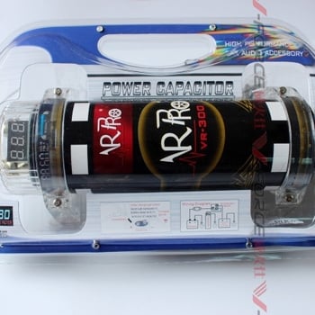 Автомобилен аудио кондензатор, 3F (3 Фарад), за автомобилен усилвател, тегло 1.3 кг