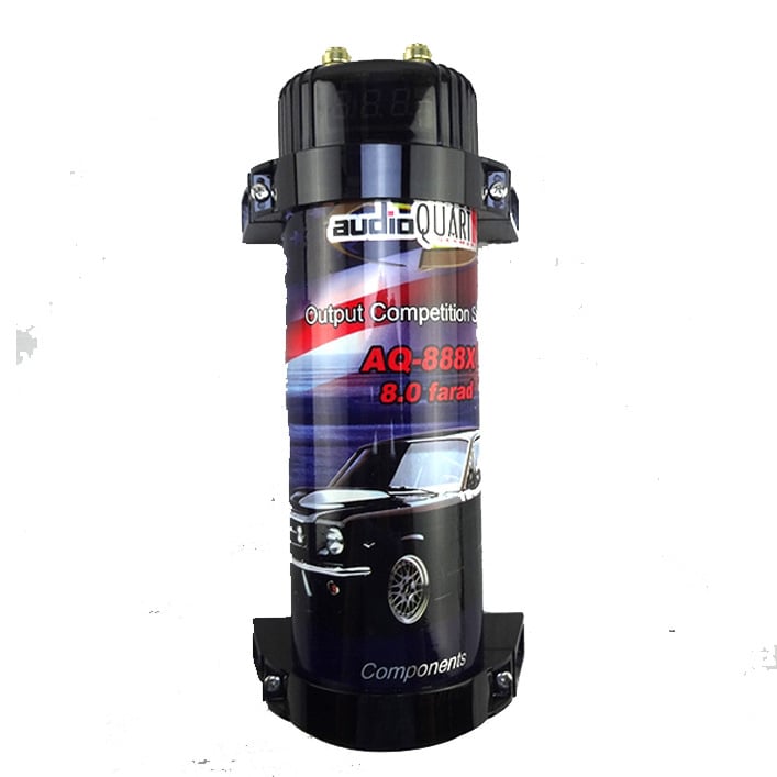 Автомобилен аудио кондензатор, 3F (3 Фарад), за автомобилен усилвател, тегло 1.3 кг