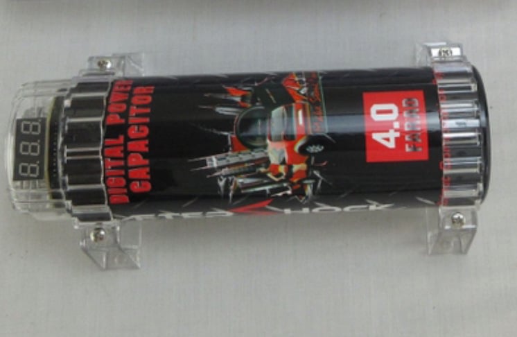 Автомобилен аудио кондензатор, 3F (3 Фарад), за автомобилен усилвател, тегло 1.3 кг