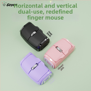 Prstenová mini Bluetooth myš, dvojrežimová 2.4G + Bluetooth, 1000dpi, 3 tlačidlá, nabíjateľná