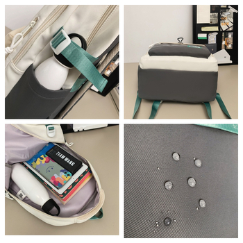 Unisex ruksak za svakodnevnu upotrebu, ergonomska potpora leđa, lagan, ulični stil, za učenike
