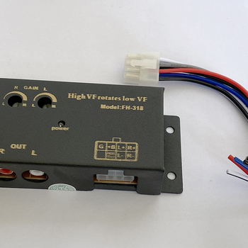 Jin Kejie automobilių garso konverteris iš aukštos į žemą dažnį 318/388, 12V, 50W