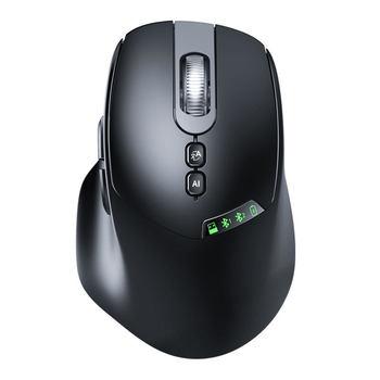 AI pametni miš s glasovnim upravljanjem, bežični, 4000dpi, 2.4G+Bluetooth, 7 tipki, USB sučelje, ugrađena baterija za punjenje