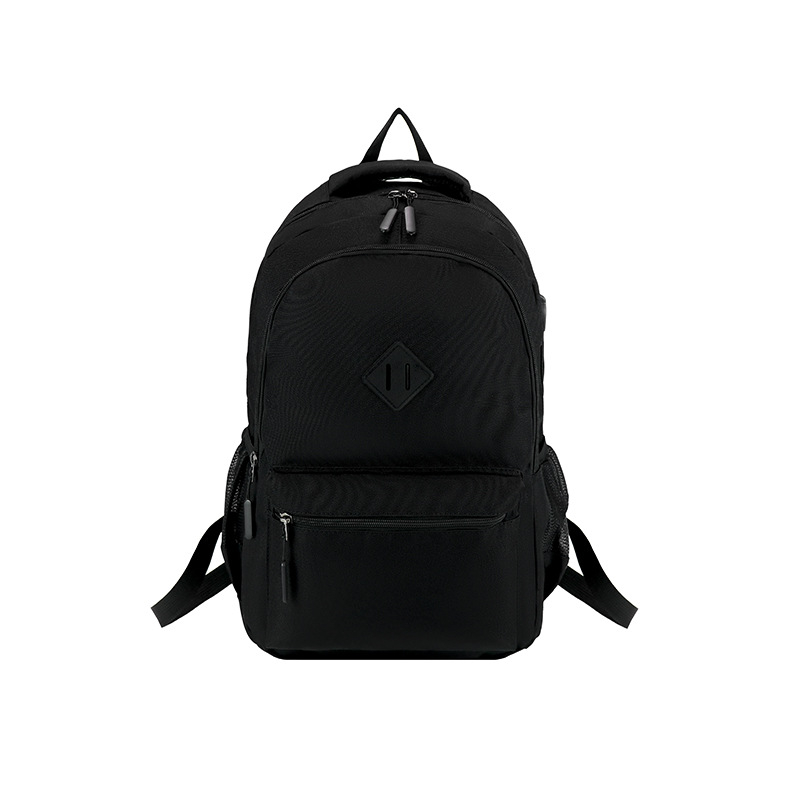 Ruksak za slobodno vrijeme, unisex, velikog kapaciteta, Oxford platno, zakrivljene naramenice, prugasti uzorak (volumen 36-55 L)