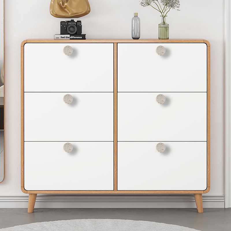 Cilindrična moderna ručka za ormar i ladicu, aluminijska legura, nordijski lagani luksuz, umjetni mramor, model Marble Handle 04
